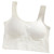 Sports Bra Full Coverage Tank Top Style Seamless Comfortable Womens Wireless Bra for Daily Wear White