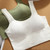 Sports Bra Full Coverage Tank Top Style Seamless Comfortable Womens Wireless Bra for Daily Wear White