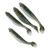 4PCS AR48 75mm/3.2g T Tail Soft PVC Bait Double Colors Jigging Wobblers Aritificial LureGolden Green Black