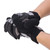 Winter Unisex Anti Collision Breathable Bike Gloves Cycling Equipment Black(black M)