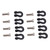 8pcs Metal Front Rear Bumper Trailer Hook for 1/24 RC Car Tow Shackle Hook Accessory