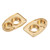 2PCS RC Brass Portal Housing Enhanced Performance Gold Brass Steering Knuckle Housing for Axial SCX10 III 1/10 RC Cars