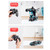 2.4GHz Remote Control Transforming Car RC Car with Deformation Dancing Function for Kids Cool Lights Toy Car with RC 360° Rotation for Boys