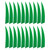 20pcs Feather Fletching High Speed Stable Flight Archery Arrows for Outdoor Arrows 4 Inch Green