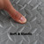 36PCS 15*15*1cm Thicken Floor Mat Protective EVA Cushion Anti-slip Foam Exercise Mat for Indoor