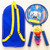 Kids Badminton Racket Set for 3 to 12 Years Old Kids Exercise Coordination High Elastic Nylon Thread Badminton Set A Pair Badminton Rackets, 3 Balls, Bag