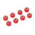 8pcs Aluminum Alloy Lock Nut Nylon Lining M2 Hex Locking Nut for Axial Scx24 1/24 RC Models Red