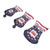 Golf Club Head Cover Set Waterproof PU Leather Golf Club Protective Headcover with Number Tag 3pcs Black
