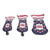 Golf Club Head Cover Set Waterproof PU Leather Golf Club Protective Headcover with Number Tag 3pcs Black