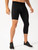 Men One Leg Leggings for Basketball Side Pockets Fitness Training Single Leg Tights