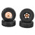 4PCS 1in 1/24 RC Car Tire Rubber RC Vehicle Wheels Crawler Car Tires for Axial SCX24 90081 AXI00001 AXI00002Soil Gold