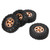 4PCS 1in 1/24 RC Car Tire Rubber RC Vehicle Wheels Crawler Car Tires for Axial SCX24 90081 AXI00001 AXI00002Soil Gold