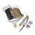 Fire Piston Firestarter Kit Metal Fire Piston with Char Cloth Campers Survival Preppers for Outdoor Camping