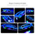 Remote Control Boat, 2.4G 20km/h High-speed Waterproof Remote Control Speed Boat with LED Lights Dual Motor 2 Battery
