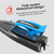 Remote Control Boat, 2.4G 20km/h High-speed Waterproof Remote Control Speed Boat with LED Lights Dual Motor 2 Battery