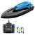 Remote Control Boat, 2.4G 20km/h High-speed Waterproof Remote Control Speed Boat with LED Lights Dual Motor 2 Battery