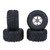 4Pcs/Set 1/10 Remote Control Truck Tire Tyres Replacement for TRX HSP Tamiya HPI Kyosho Remote Control Model Car