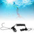 Stainless Steel 

Marine Sports Reef Double Hook with Spring Rope for Diving Scuba AccessoriesTransparent Black