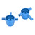 2pcs RC Front Steering Cup Professional Universal Aluminum Alloy Steering Cup for 1/10 RC Cars Dark Blue