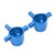 2pcs RC Front Steering Cup Professional Universal Aluminum Alloy Steering Cup for 1/10 RC Cars Dark Blue