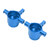 2pcs RC Front Steering Cup Professional Universal Aluminum Alloy Steering Cup for 1/10 RC Cars Dark Blue
