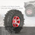 4Pcs 1.9 Inch 110mm 1/10 Rock Crawler Tires with Alloy Beadlock Wheel Rim Replacement for D90 SCX10 AXIAL RC4WD TF2 Remote Control Car
