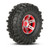 4Pcs 1.9 Inch 110mm 1/10 Rock Crawler Tires with Alloy Beadlock Wheel Rim Replacement for D90 SCX10 AXIAL RC4WD TF2 Remote Control Car