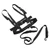 Kids Ski Safety Strap Nylon Plastic Adjustable Ski Training Belt for Cycling Fall Prevention Training Black