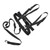 Kids Ski Safety Strap Nylon Plastic Adjustable Ski Training Belt for Cycling Fall Prevention Training Black
