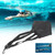 Swim Trainer Swimming Strength Training Harness Resistance Belt with Mesh Pocketblack