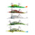 5Pcs Soft Shrimp Lures Fishing Baits Simulation Stretchable Soft Shrimp Lure Baits Rubber Fishing Lures with Carbon Steel Hooks