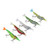 5Pcs Soft Shrimp Lures Fishing Baits Simulation Stretchable Soft Shrimp Lure Baits Rubber Fishing Lures with Carbon Steel Hooks