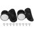 1 Pair Black Luggage Wheel Universal Suitcase Replacement Accessory Outdoor Supplies