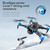 Remote Control Drone with Camera 4K Dual Camera Foldable Drone Obstacle Avoidance Brushless Motor Optical Flow Localization Remote Control Quadcopter with Gesture Photography Trajectory Flight for Kids Adults Storage Bag Package 3 Battery