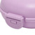 Soap Container Waterproof Portable Soap Rest PP Buckle Lid Soap Case for Travel Home Hotel Dormitory Purple