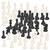 2 Set Plastic Chess Pieces Magnetic Party Activity Games Entertainment Accessories
