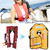 Manual Adults Life Jacket Vest Inflatable Survival Floatation Neck Style with Whistle