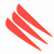 12 PCS 3 Inches Feather DIY Arrow Fletching Accessories for Archery Hunting Shooting(Red)