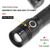 Telescopic Zoom Strong Light Flashlight High Brightness Power Display Portable Flashlight with Magnet for Outdoor 1474+USB Cable (without Battery)