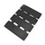 13W 5V ETFE Foldable Solar Panel Charger Dual USB Output Phone Power Bank Solar Charging Pack 4 Fold Black