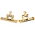 2Pcs Shoe Tail Swing Decorations Hole Shoe Accessories for Gatherings Daily Life Work School Vacation Gold