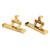 2Pcs Shoe Tail Swing Decorations Hole Shoe Accessories for Gatherings Daily Life Work School Vacation Gold