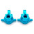 Aluminum Alloy Front & Rear Steering Knuckles Carrier Steering Hub Carriers Upgrade Parts Replacement for Tamiya TT-01 TT01 1/10 Remote Control Drift Car