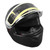 Motorcycle Helmet Full Face Helmet Warm Lining Impact Resistant Light Weight Street Bike Helmet with Reflective Strips for Winter L