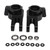 2Pcs RC Car Rear Hub Aluminium Alloy High Strength Stable Exquisite Pure Color RC Rear Axle Carrier for ARRMA 1/7 1/8 Black