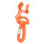 Scuba Diving Double BCD Hose Holder Clip Regulator Retainer Buckle Hook for Snorkeling (Orange)