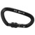 10KN Aluminum Alloy Screwgate Locking Carabiner DRing Clip Hook for Climbing Hiking(No. 8 Screwgate Locking Carabiner Black )