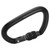 10KN Aluminum Alloy Screwgate Locking Carabiner DRing Clip Hook for Climbing Hiking(No. 8 Screwgate Locking Carabiner Black )