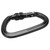 10KN Aluminum Alloy Screwgate Locking Carabiner DRing Clip Hook for Climbing Hiking(No. 8 Screwgate Locking Carabiner Black )
