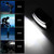 Waterproof Head Lamp Light Flashlight Headlight for Outdoor Cycling Camping Fishing(Black)